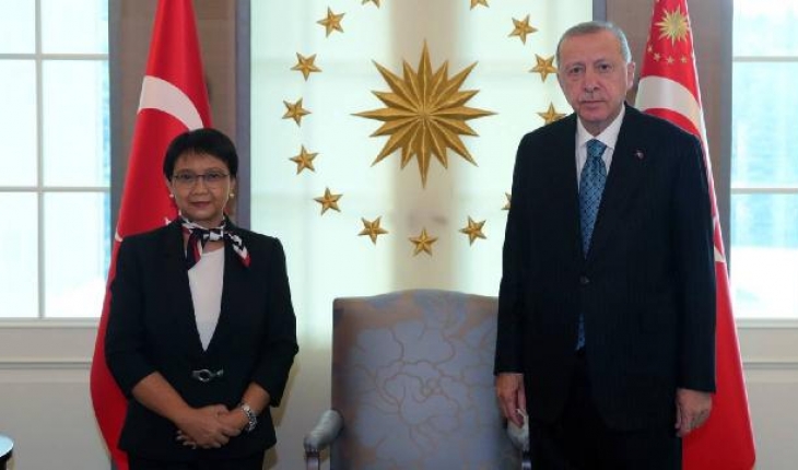 Cumhurbaşkanı Erdoğan, Endonezya Dışişleri Bakanı’nı kabul etti