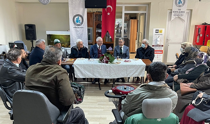 3 Aralık Dünya Engelliler Gününde Türkiye Sakatlar Derneği Konya Şubesine ziyaret