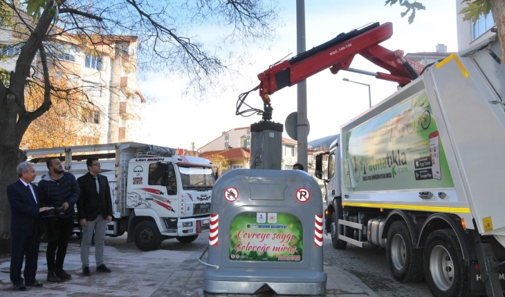 Akşehir'de yeni nesil çöp konteynerleri hizmette