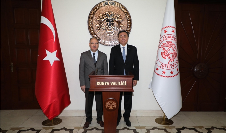 Kırgızistan Ankara Büyükelçisi Konya Valiliğini ziyaret etti
