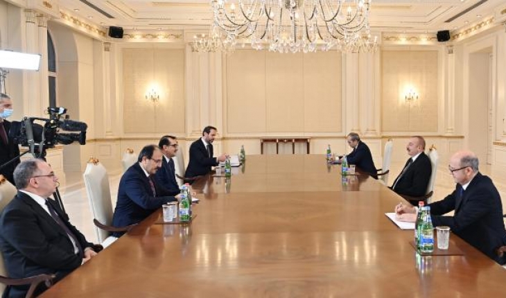 Bakan Dönmez, Azerbaycan Cumhurbaşkanı Aliyev'le görüştü