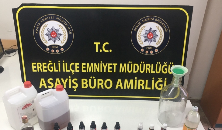 Konya’da kaçak alkol üretimi yapan 4 kişi yakalandı
