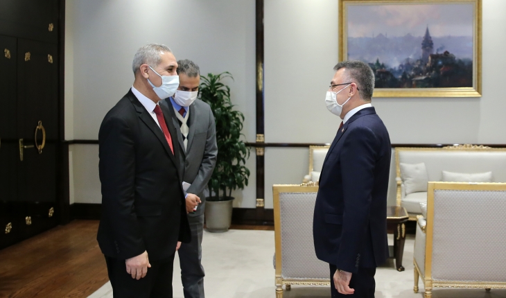 Cumhurbaşkanı Yardımcısı Oktay, Libya Büyükelçisi Elgelaib'i kabul etti