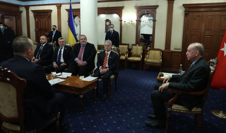Cumhurbaşkanı Erdoğan Kırım Tatar Heyeti'ni kabul etti