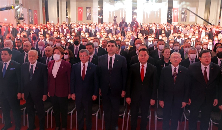 6 muhalefet partisi lideri ’Güçlendirilmiş Parlamenter Sistem’ mutabakatını imzaladı
