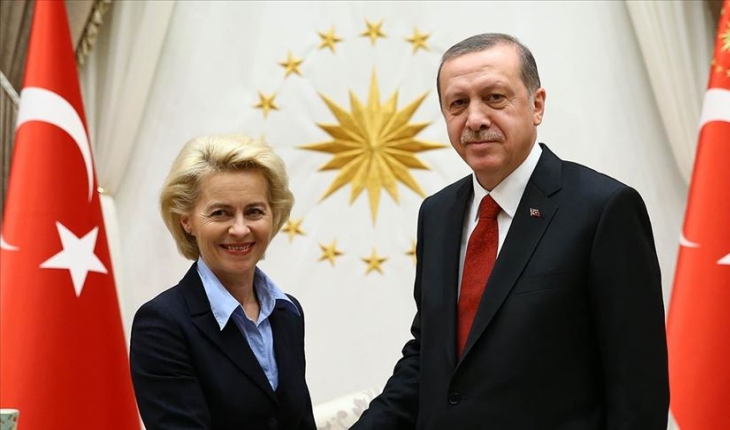 Cumhurbaşkanı Erdoğan, Leyen ile görüştü