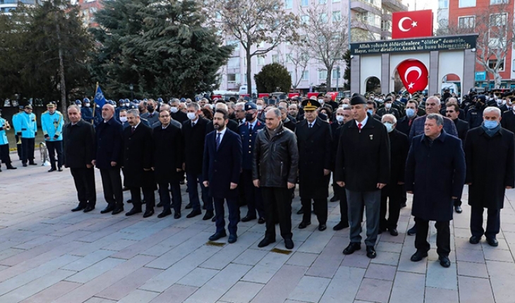Konya'da Çanakkale Zaferi’nin 107. yıl dönümünde şehitler anıldı