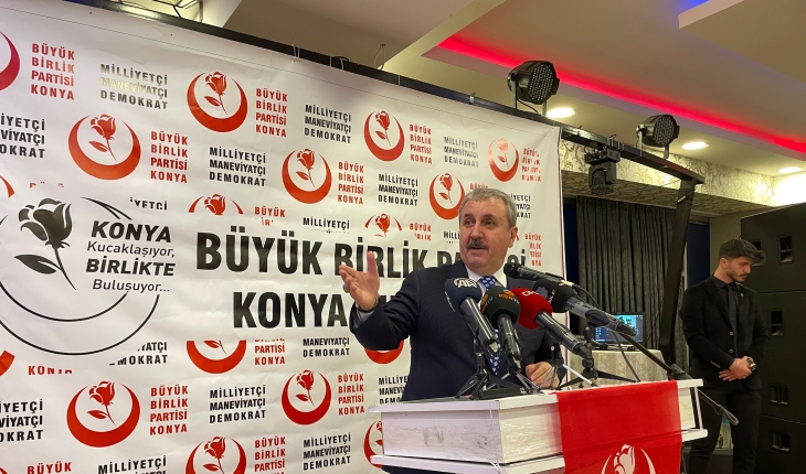 BBP Genel Başkanı Destici, partisinin Konya’daki iftar programında konuştu