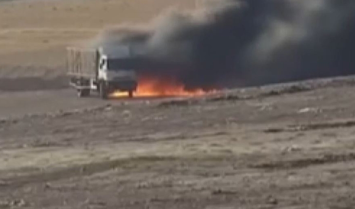 Suriye’nin kuzeyinde tespit edilen bomba yüklü kamyon imha edildi