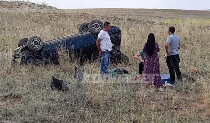 Konya’da otomobil takla attı: 1 yaralı