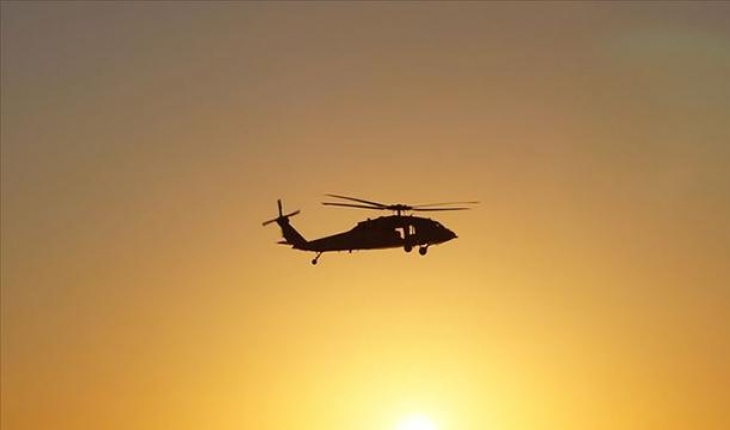 Sisam Adası'ndaki yangını söndürmeye giden helikopter düştü