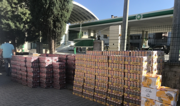 Konya’da çalınan 9 bin 500 şişe alkol Akşehir’de ele geçirildi