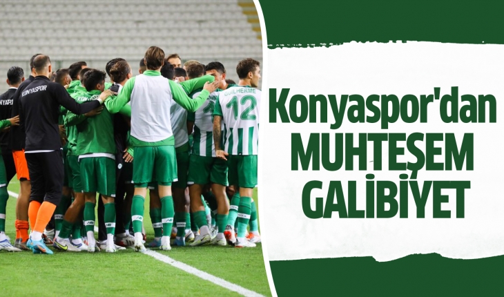 Konyaspor'dan muhteşem galibiyet! 10 kişilik performans