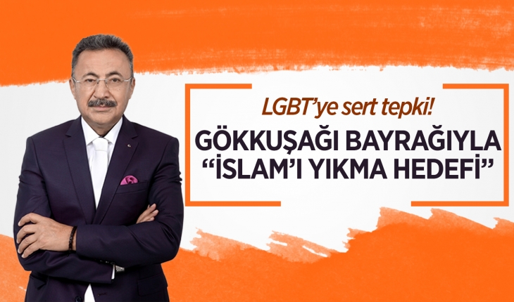 LGBT’ye sert tepki! Gökkuşağı bayrağıyla “İslam’ı yıkma hedefi”