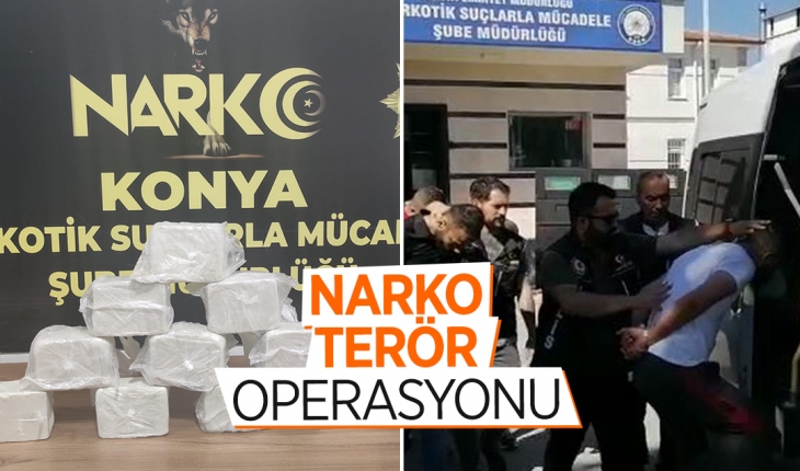 Konya’da Narko-Teröre darbe! 6 kişi tutuklandı