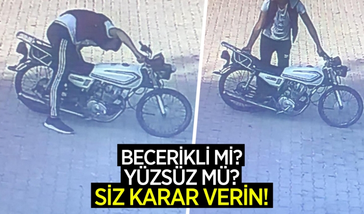Konya'da hırsız çalıştıramadığı motosikleti bu yöntemle çaldı!