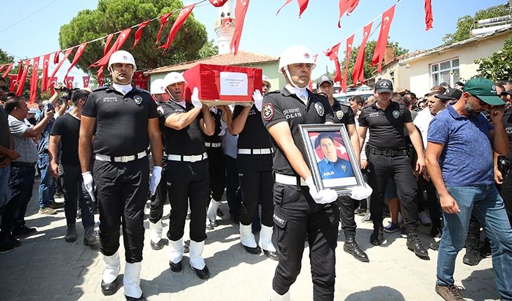 Mardin’deki trafik kazasında şehit olan polis Yahya Ergin toprağa verildi