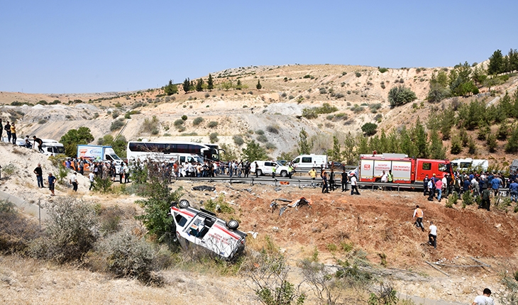 Gaziantep’teki trafik kazasına karışan otobüs hız sınırını aşmış