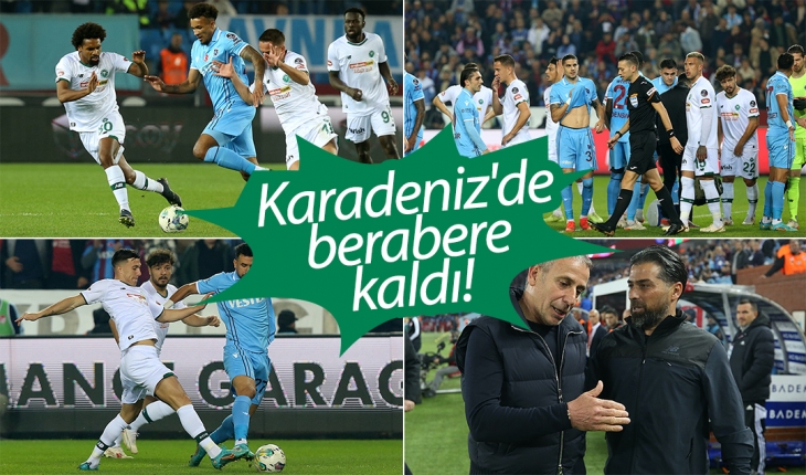 Anadolu Kartalı Konyaspor, Karadeniz’de berabere kaldı!