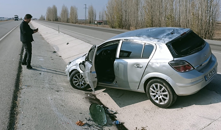 Konya’da kaza! Kontrolden çıkan otomobil takla attı: 6 yaralı