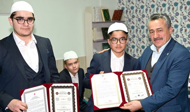 Seydişehir’de 10 öğrenciye hafızlık belgeleri verildi