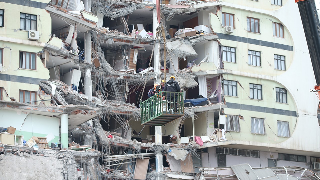 Diyarbakır'da ağır hasarlı siteden kurtarılan kedi sayısı 7'ye ulaştı