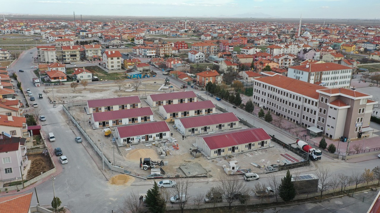  Konya’da prefabrik geçici barınma merkezinde sona doğru