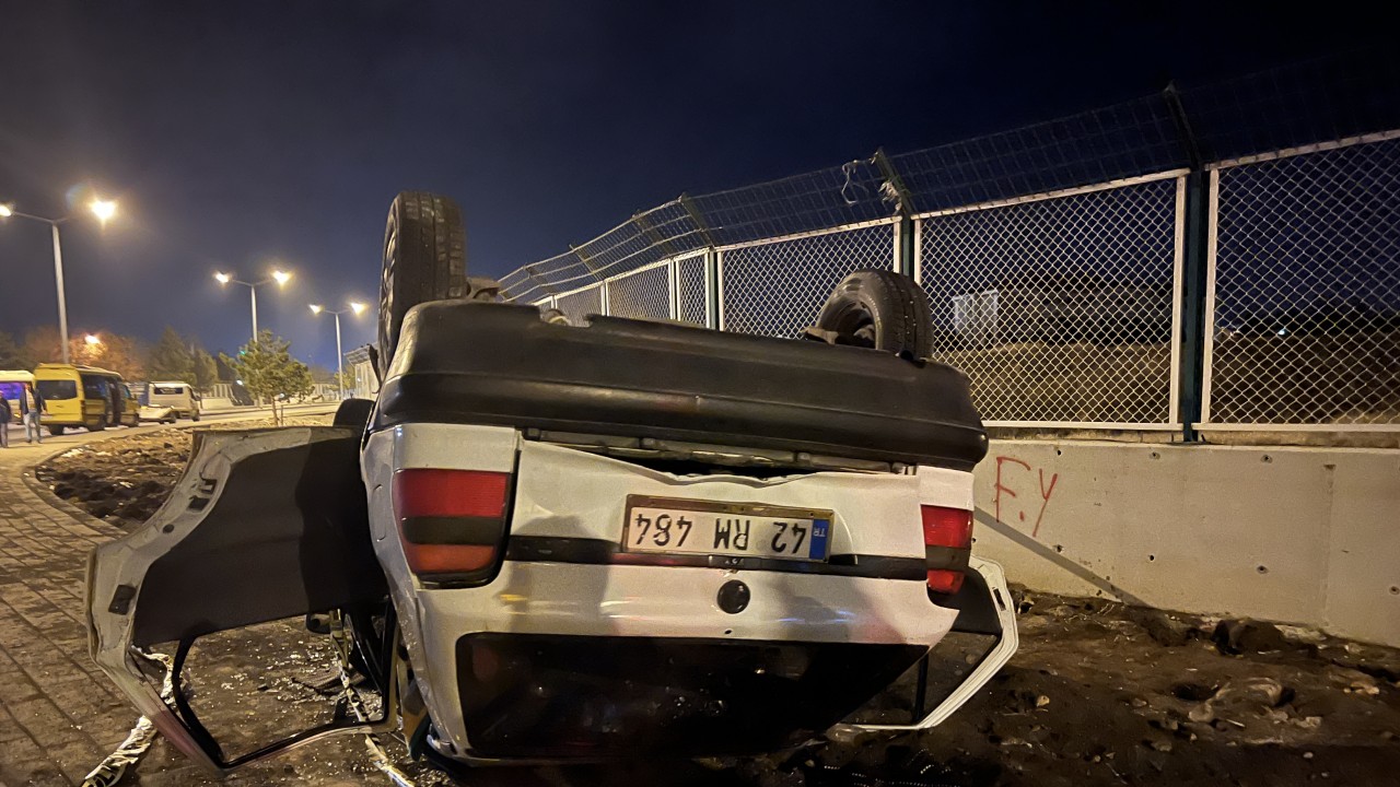 Konya plakalı araç kaza yaptı: 1 ölü 4 yaralı