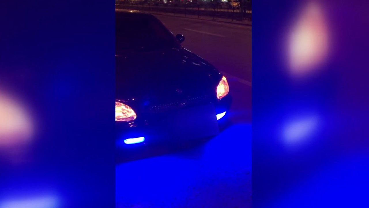Konya’da otomobiline çakar ve siren sistemi takan sürücülere ceza