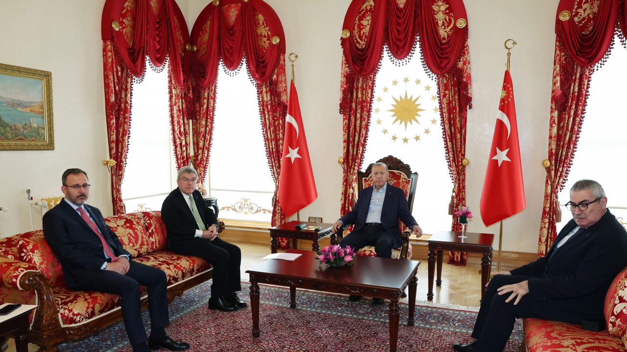 Cumhurbaşkanı Erdoğan, Uluslararası Olimpiyat Komitesi Başkanı Thomas Bach’ı kabul etti