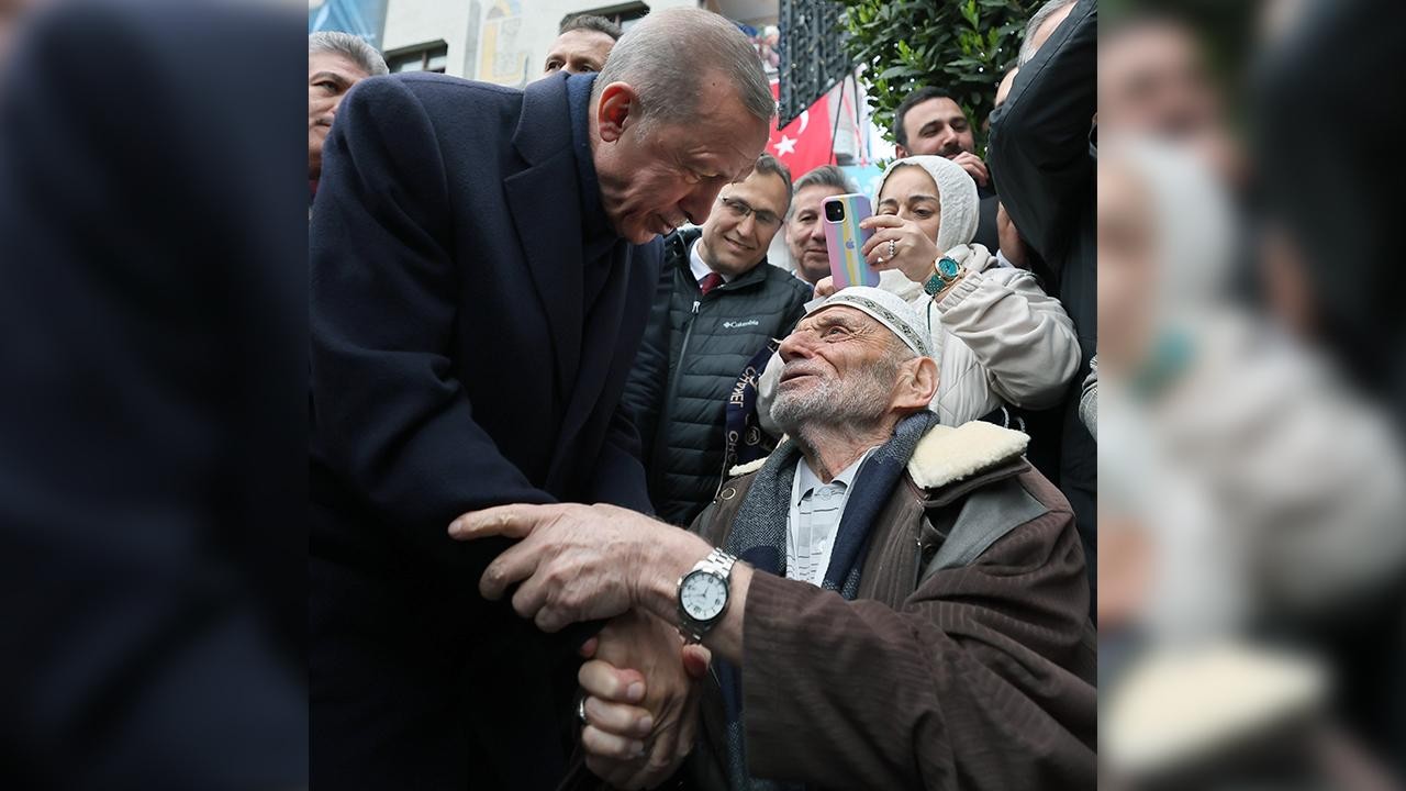 Cumhurbaşkanı Erdoğan, Hüseyin Amca'yla buluştu