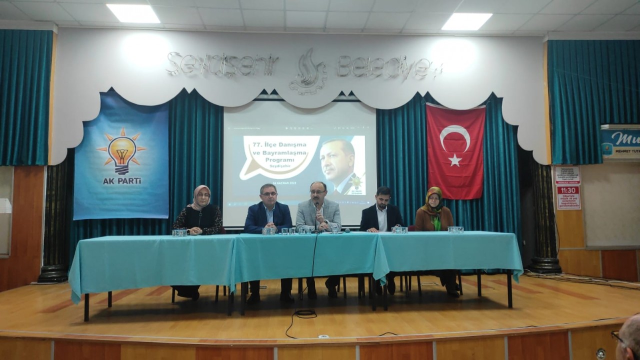 AK Parti Seydişehir ilçe başkanlığının  77. Danışma Meclisi Toplantısı