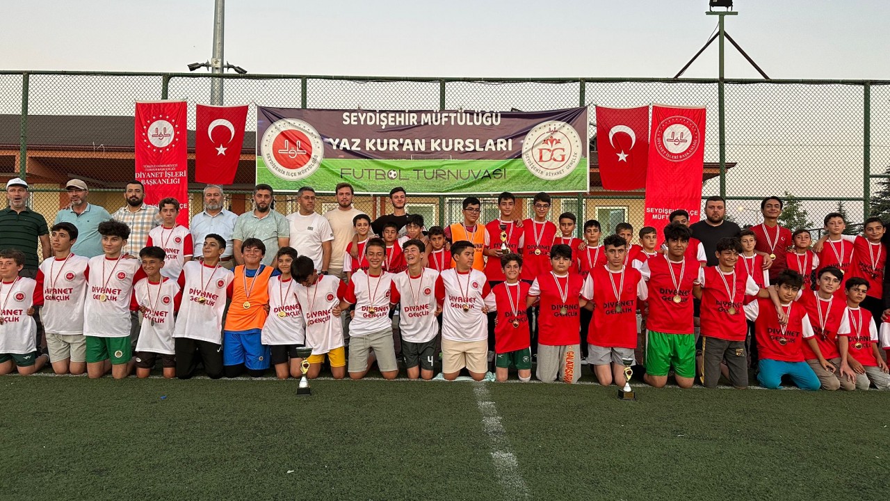 Seydişehir’de düzenlenen Yaz Kuran Kursları Futbol Turnuvası sona erdi
