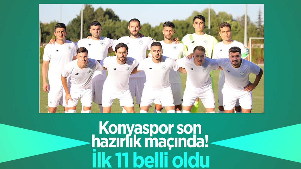 Konyaspor'un Ankaragücü ile oynayacağı hazırlık maçının ilk 11'i belli oldu!