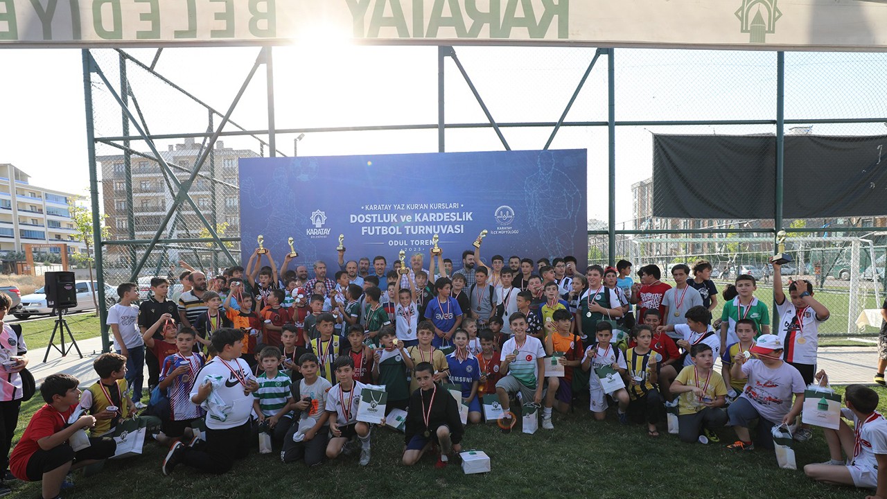 Karatay Yaz Kuran Kursları Arası Dostluk Ve Kardeşlik Futbol Turnuvası sona erdi