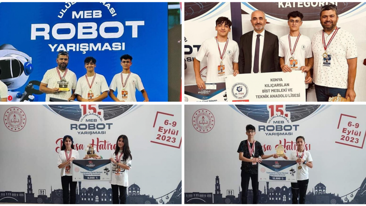 ​15. Uluslararası Robot Yarışmasında Konya başarısı