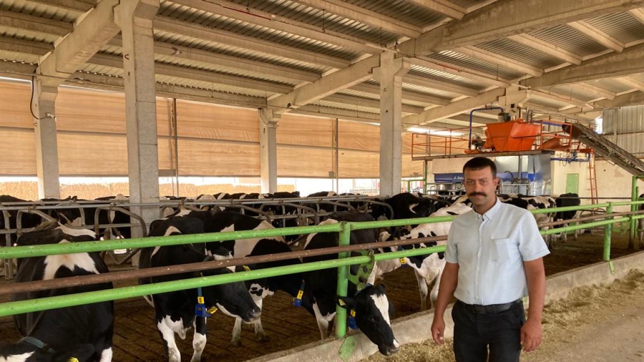 Konya’da robotik sistemli süt tesisi kurdu! Kendi elektriğini de üretiyor
