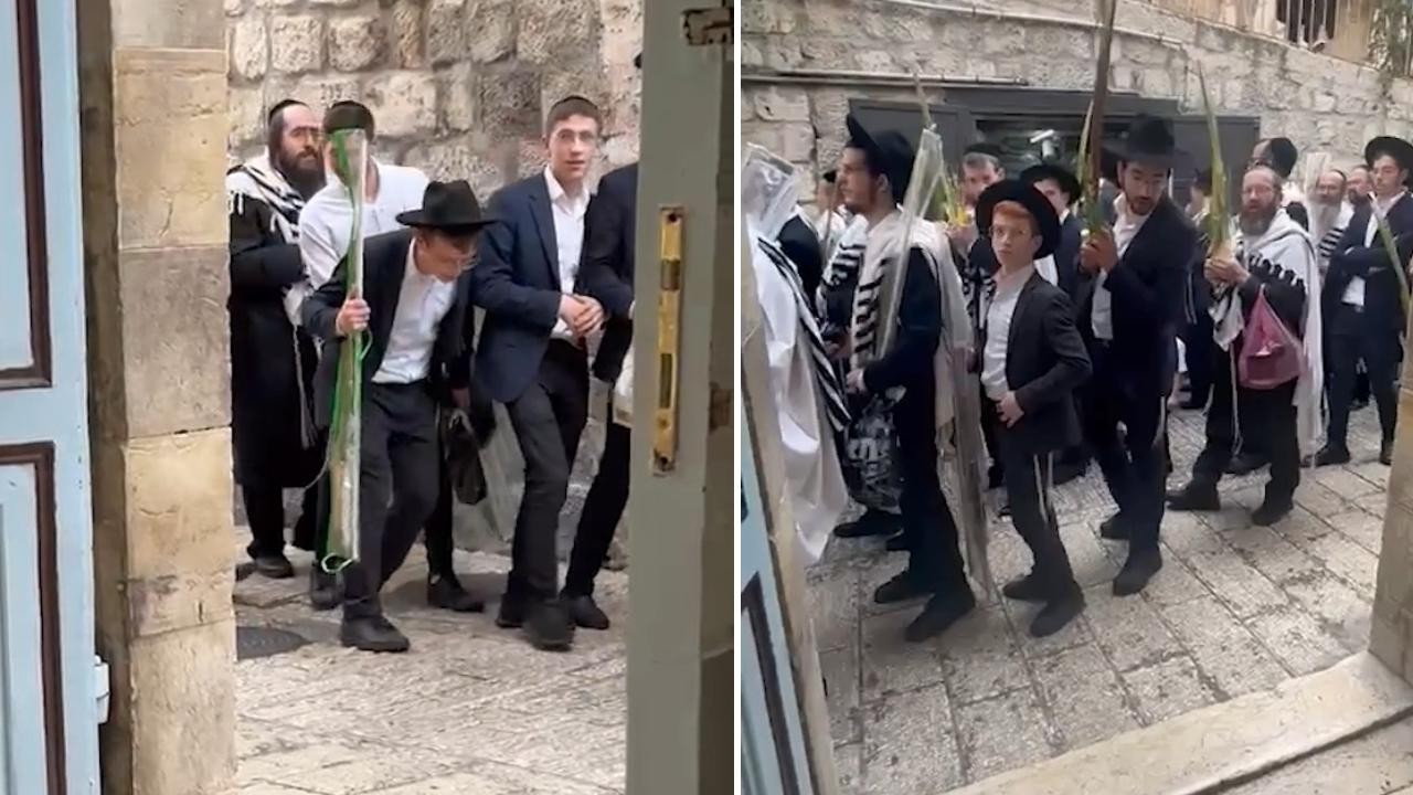 Fanatik Yahudiler Doğu Kudüs'teki kilisenin önüne tükürdü