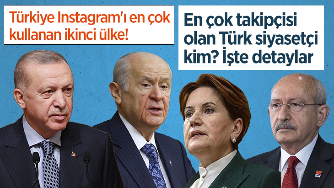 Türkiye, Instagram'ı en çok kullanan ikinci ülke! Peki, en çok takipçisi olan Türk siyasetçi kim?