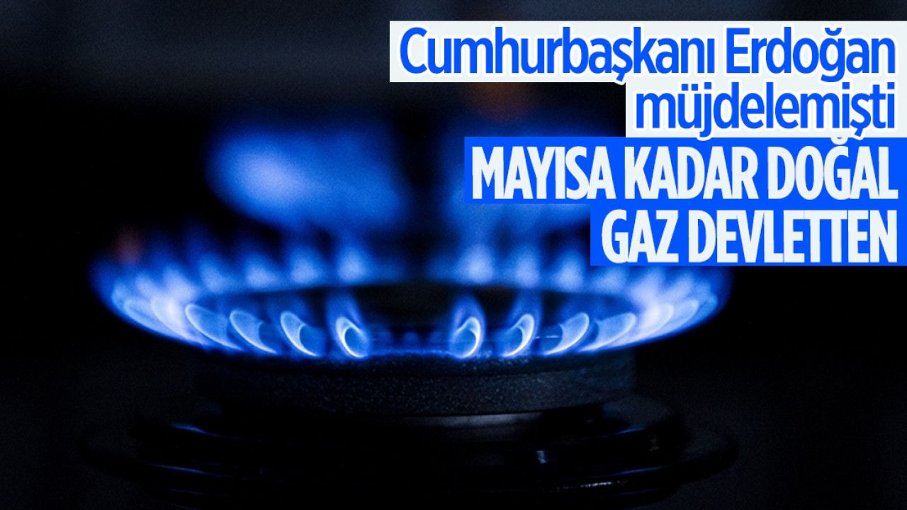 Cumhurbaşkanı Erdoğan müjdelemişti: Mayısa kadar doğal gaz devletten 