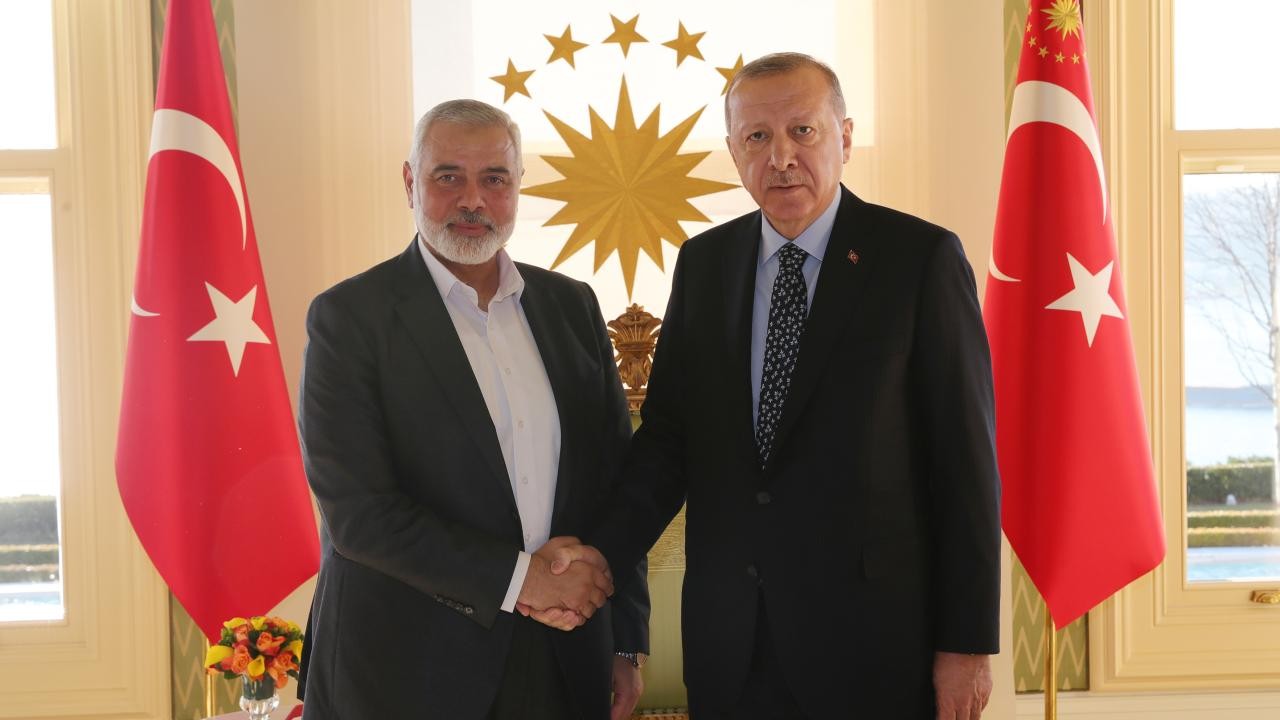 Cumhurbaşkanı Erdoğan Erdoğan, Hamas Siyasi Büro Başkanı İsmail Heniyye ile görüştü
