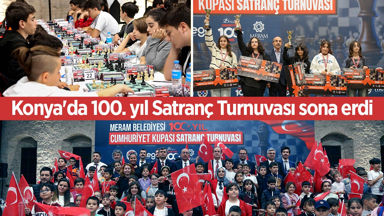 Konya'da 100. yıl Satranç Turnuvası sona erdi
