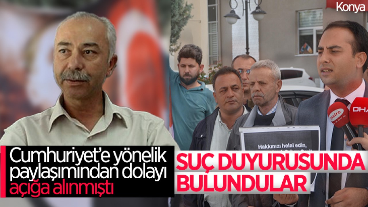 Cumhuriyet Bayramı'ndaki paylaşımı sonrası açığa alınmıştı! Konya'daki o müdür hakkında suç duyurusu