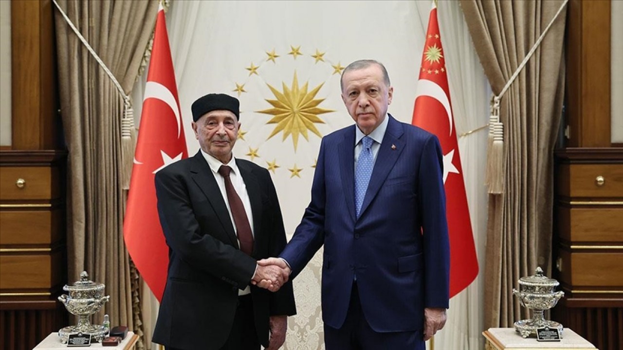 Cumhurbaşkanı Erdoğan, Libya Temsilciler Meclisi Başkanı Salih’i kabul etti