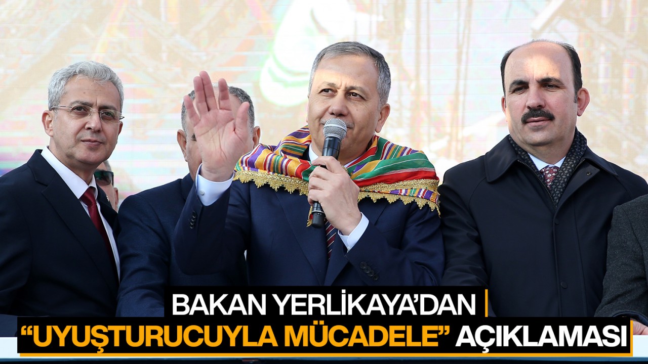 Bakanı Yerlikaya’dan  Konya’da “uyuşturucuyla mücadele“ vurgusu