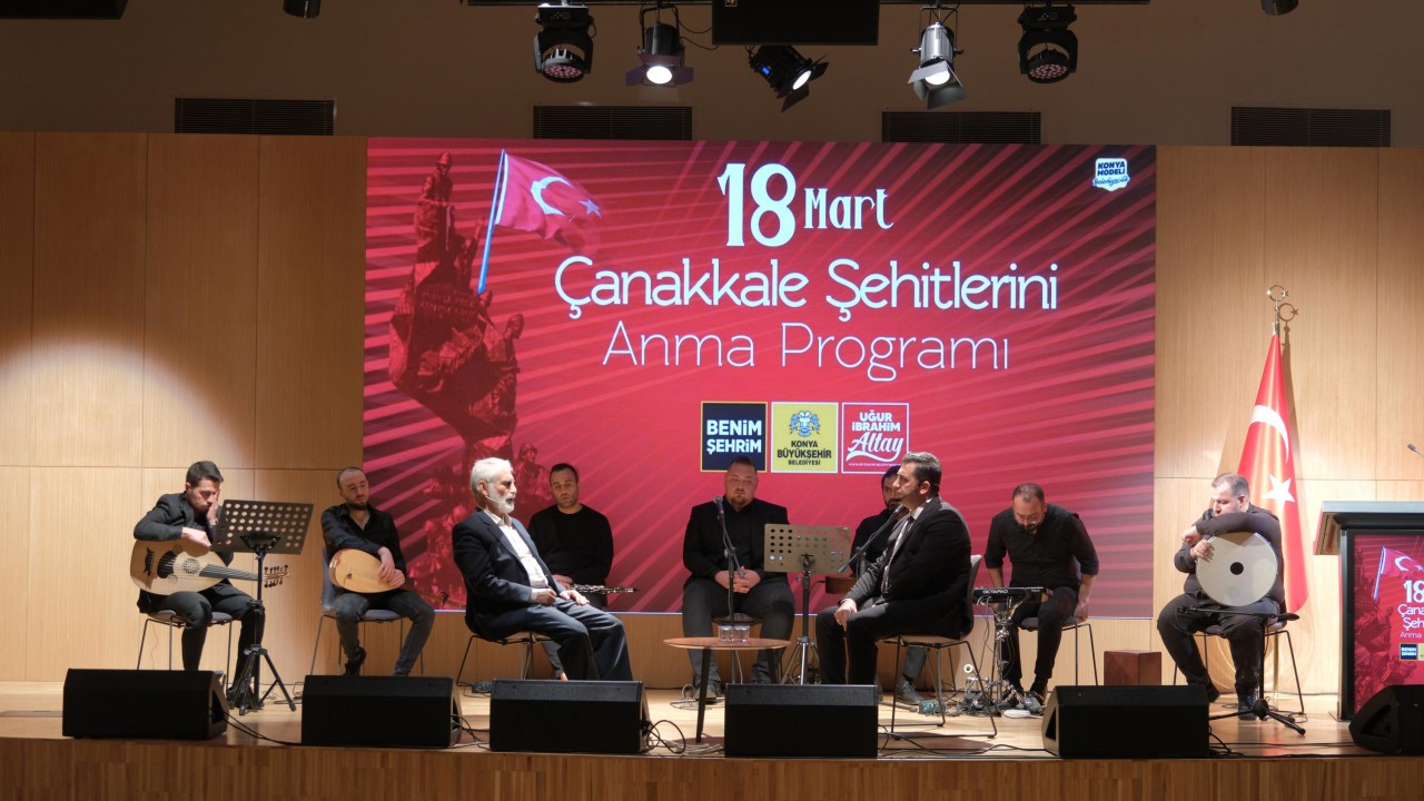 Konya Büyükşehir Belediyesi Çanakkale Deniz Zaferi’nin 109. yıl dönümü etkinlikleri kapsamında anma programı düzenledi