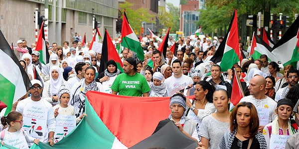 Brüksel’de ’’Filistin için Beyaz Yürüyüş’’