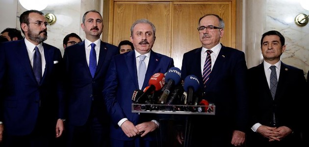 Milli Mutabakat Komisyonu üyeleri Erdoğan’a sunum yaptı
