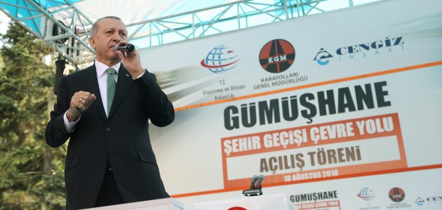 Erdoğan, Gümüşhane’de vatandaşlara hitap etti