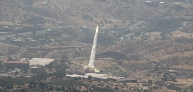 Hakurk’taki PKK hedeflerine füze atışı